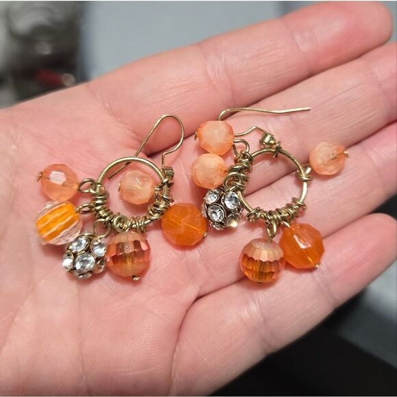 Vintage dangling bead earrings - Picture 5 of 5